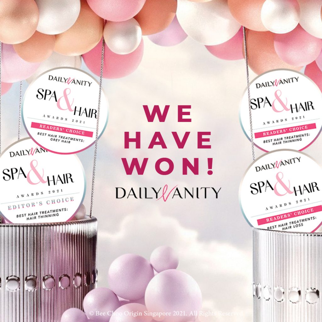 Daily Vanity Award 2021 Best Hair Treatments | Bee Choo Origin