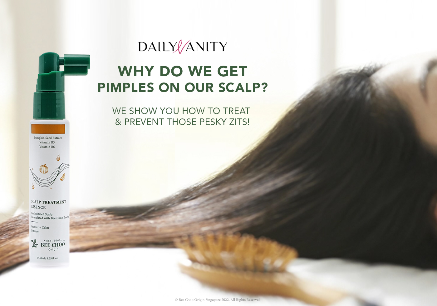 How to prevent pimples from appearing on scalps.