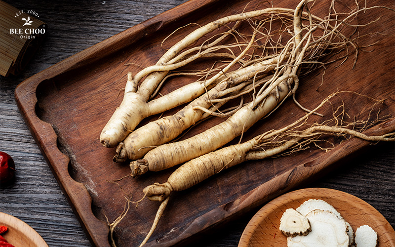 How Stress-Induced Hair Loss Happens and What You Can Do About It 4 Ginseng roots used for hair loss treatment.